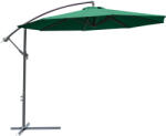 Outsunny Umbrelă Laterală din Metal, Verde, 3m, Protecție UV, Ideală pentru Grădină și Terasă | Aosom Romania (01-0219)