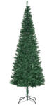 HOMCOM Brad de Craciun Artificial 210cm 631 Ramuri Dese din PVC ecologic, Baza Ф50, Verde, Decoratiune de Craciun HOMCOM | Aosom Romania (830-183)