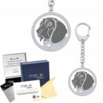 Mejk Jewellery Bajor mintás kulcstartó 925 Ékszer Női Gravírozás Ingyenes (Posokowiec Bawarski)