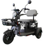 Saige Triciclu Electric Saige A2, fara permis, 1000W, 25km h, autonomie 55 km, 60V, 20Ah (SaigeA2negru)