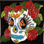 Cerames Kerámia Mexikói Csempe Catrina Sorozat Mujer (CAT27)