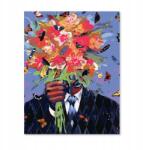 PD Media Festmény Számokkal Kerettel Festmények Virágok 40x50 Vászonkép (Malowanie po numerach)