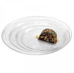 Garibaldi Tavă de Prezentare Onda Cu Relief, Rotundă, ransparentă, D25cm Tava