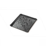 Garibaldi Tavă de Prezentare Onda Mini 20x20cm Cu Relief, Neagră Tava