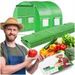 SPRINGOS Kerti Fólia Alagút Üvegház 2x2x2 Fólia Zöldség Gyümölcs UV-4 Prémium 4m2 (GT0001)