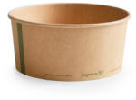 Vegware Lebomló családi ételtároló, papír+PLA, 1, 4 l kerek, kraft, Ø 18, 5 cm | 50 db/csomag