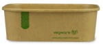 Vegware Lebomló salátás doboz, 750 ml, szögletes, kraft | 50 db/csomag