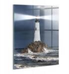 Wallfluent Üveg Kép Falra Ajándékba Konyhába Világítótorony 60x80 cm (010010010230100074729)