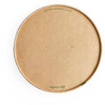 Vegware Lebomló tető családi ételtárolóra, papír, kraft, meleg ételekhez is | 50 db/csomag