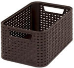 Keter "STYLE" S MÉRETÚ RATTAN KOSÁR (6L) Sötétbarna (205824)