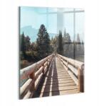 Wallfluent Dekoratív Üveg Falikép Irodába, Yellowstone Hegység Mintával, 60x80 cm (010010010230100075685)