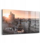 Wallfluent Üvegkép Óváros Panoráma naplemente 140x70 cm (010010010100100075493)