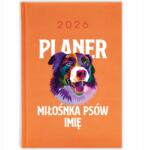  Naptár Narancssárga 2026 A5 Határidőnapló Ajándék Név Berni Minták (KALENDARZ 2026 POMARAŃCZOWY BERNEŃCZYK)