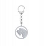 Mejk Jewellery Ezüst kulcstartó vizsla olasz durva szőrű 925 Női Gravírozás (BRELOK WYŻEŁ WŁOSKI)