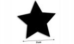 wklejkinaklejki Kivágott matricás Csillag Star 3 cm, különböző színekben