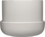 Iittala Ghiveci Nappula 13 cm gri deschis cu farfurioară (1072819)