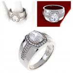 Xuping 2192 Ezüst gyűrű 18 karátos fehér arannyal bevonva Xuping 20, 6