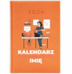 FunnyCase Könyvnaptár 2026 Gyógytornász Naptár Narancssárga Ajándék Wz (Kalendarz Pomarańcza KALENDARZ FIZJOTERAPEUTY)