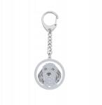 Mejk Jewellery Kulcstartó Petit Basset Griffon Vendéen Ezüst 925 Női Gravírozás (brelok z psem Petit Basset Griffon Vendéen)