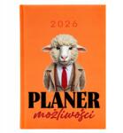 FunnyCase Könyvnaptár 2026 A5 Narancssárga határidőnapló Lehetőségtervező Minták (Kalendarz Planer Możliwości Pomarańczowy)