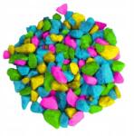 Agro Akváriumi kavics, színes dekorációs kövek 1kg x 5 darab (3002 0700)