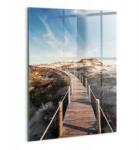 Wallfluent Üveg Falikép Irodába Nyomtatott Nyári táj és faút (010010010240100277304)