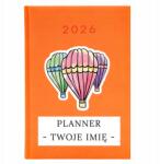  Könyvnaptár A5 2026 Tervező Narancssárga Tervező Az Ön neve Varázsló (Planer 26 Pomarańczowy Planer Twoje Imię)