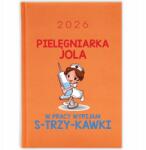 FunnyCase Könyvnaptár 2026 S-három-kávé Ápolónőknek Narancssárga Ajándék Wz (Kalendarz 2026 S-TRZY-KAWKI PIELĘGNIARKI)