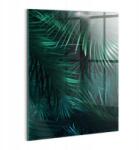 Wallfluent Üveg Fotókép Edzett Trópusi levelek 60x80 Irodába (010010010230100088249)