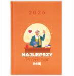 FunnyCase Könyvnaptár 2026 Legjobb Professzor *név* Narancssárga Ajándék (Kalendarz 2026 NAJLEPSZY PROFESOR *IMIĘ*)