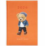 FunnyCase Könyvnaptár 2026 First Step Narancssárga tervező Ajándék Mix Minták (Kalendarz Pomarańczowy FIRST STEP)