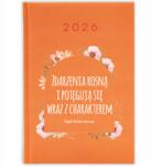 FunnyCase Naptár 2026 Az Események A Karakterrel Együtt Fokozódnak Narancssárga minták (ZDARZENIA POTĘGUJĄ SIĘ WRAZ Z CHARAKTEREM)
