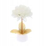 Trend-Deco Csillogó virág karácsonyi lámpa virág alakú led fény 17 cm (TD00267/WHITE)