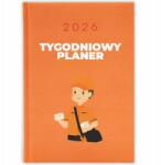 FunnyCase Könyvnaptár 2026 Postás Tervező Narancssárga tervező Ajándék Wz (Kalendarz Pomarańczowy PLANER LISTONOSZA)