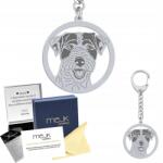 Mejk Jewellery Ezüst kulcstartó Parson Russell terrier Ezüst 925 Ajándék Gravírozás (Parson Russell Terrier)