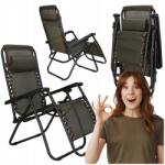 SPRINGOS Kerti Napozóágy Strand Összecsukható Fotel Zero Gravity Turista Szék 2in1 (GC0001)