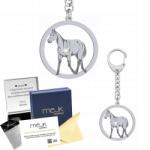 Mejk Jewellery Ezüst kulcstartó Ló teljes angol vér 925 ékszer Gravírozás (breloczek z Koniem Pełnej Krwi Angielskiej)