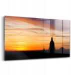 Wallfluent Konyhai falikép Épület naplementében (010010010050100075935)