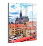 Wallfluent Fotó Üveg Kép Falra Nyomtatott Hálószobába Kilátás Brno 60x80 (010010010230100075866)