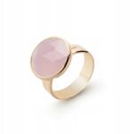 Giorre Ezüst Gyűrű Rózsakvarc 18K Arany Bevonattal Rose Cut Giorre (5904717840742)