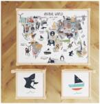 Epson Latt asztalra való matrica Világtérkép gyerekeknek (latt_1755)