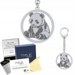Mejk Jewellery Ezüst kulcstartó Panda 925 Tanári ékszer Ajándék Gravírozás (brelok srebrny do kluczy z Pandą)