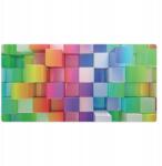  Védő alátét íróasztalra Háromdimenziós kockák színesben, 100x50 cm (010250300020100019146)