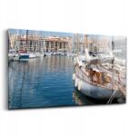 Wallfluent Üvegkép Marseille kikötője Franciaországban 140x70 cm (010010010100100075990)