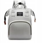 Ecarla Hátizsák táska rendszerező babakocsihoz anyának és apának szürke, vízálló (PLM10SZ)