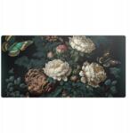  Íróasztal alátét virágmintával és repülő pillangókkal, 100x50 cm (010250300020100075346)