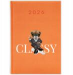 FunnyCase Könyvnaptár 2026 Classy Narancssárga Tervező Ajándék Mix Minták (Kalendarz Pomarańczowy CLASSY)