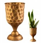 ViviArt Virágtartó Magas Arany, kehely alakú fedél nappali kiegészítő (10031)