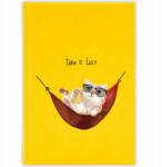 FunnyCase Könyvnaptár 2026 Take It Easy Citrom határidőnapló Ajándék Minták (Kalendarz Cytrynowy TAKE IT EASY)