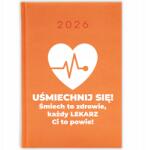 FunnyCase Könyvnaptár 2026 A Nevetés Az Egészség! Narancssárga Ajándék Minták (Kalendarz Pomarańczowy ŚMIECH TO ZDROWIE!)
